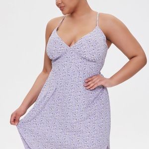 NWT Forever 21 Plus Floral MIDI Dress